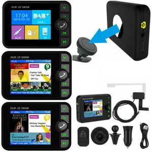 Adattatore ricevitore digitale DAB+ autoradio Bluetooth trasmettitore FM caricabatterie NUOVO - Foto 1 di 10
