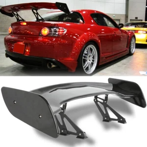 47” For Mazda RX-8 Rear Trunk Spoiler Tail Wing Adjustable Matte Black GT Style - Picture 1 of 10