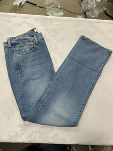 AYR Womens Blue Colored Straight Cut Jeans, Size W32 - Picture 1 of 9