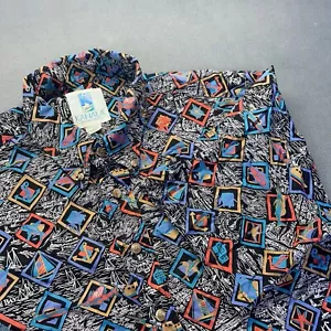 Kahala Herren Vintage Hawaii Popover Hemd Large 90’s Angeln Yacht Urlaub - Bild 1 von 13