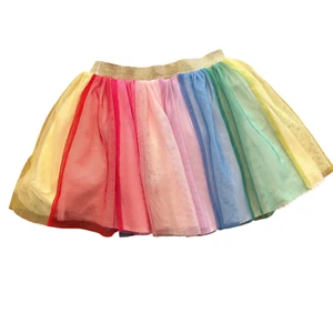 Hanna Andersson Girls Rainbow Tulle Tutu Colorful Layered Party Skirt Sz 6-7 (3) - Picture 1 of 6