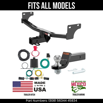 Enganche de remolque brújula Jeep 11-16 cable de 4 pines bola de 178" se adapta a todas las curtas 4K 2" Foto 1 de 4