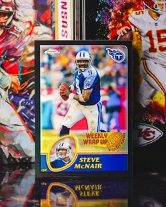 2003 Topps Chrome Weekly Wrap Up Steve McNair #164 Black Refractor /599 - Picture 1 of 2