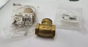 (QTY 2) Proline Low Lead Swing Check Valve 3/4" Max Pressure 200 PSI 101-004NL - Picture 1 of 6