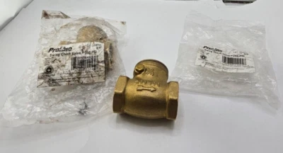 (QTY 2) Proline Low Lead Swing Check Valve 3/4" Max Pressure 200 PSI 101-004NL - Image 1 of 4