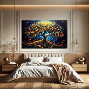 Colorful Home Decor Canvas Tree of Life Modern Art Spiritual Wall Art Framed - Picture 1 of 10