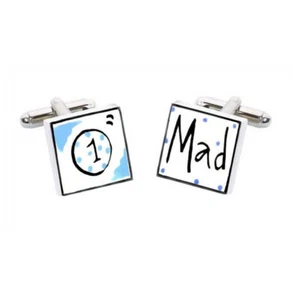 Cricket Mad Cufflinks by Sonia Spencer SONIA_0604 - Picture 1 of 1