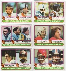 1980 Topps Football League Leaders Complete Team Set 6 Cards - Roger Staubach A - Picture 1 of 1