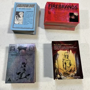Trading Card Artwork Lot, 4 Sets,Ken Kelly 2,Fire Brands,Young Blood, Jeff Jones - Picture 1 of 6