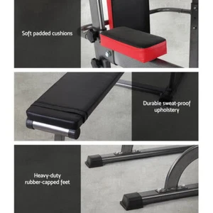 Everfit Weight Bench Chin Up Bar Bench Press Home Gym 380kg Capacity - Picture 1 of 6