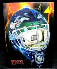 Sean Burke 1995-96 Pinnacle Masks Duflex Parallel#9 Odds 1:90 Packs!Whalers G 