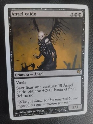 MTG FALLEN ANGEL (Ángel caído) VERY RARE SPANISH GOOD Salvat-Hachette 2006 WOTC - Image 1 of 4