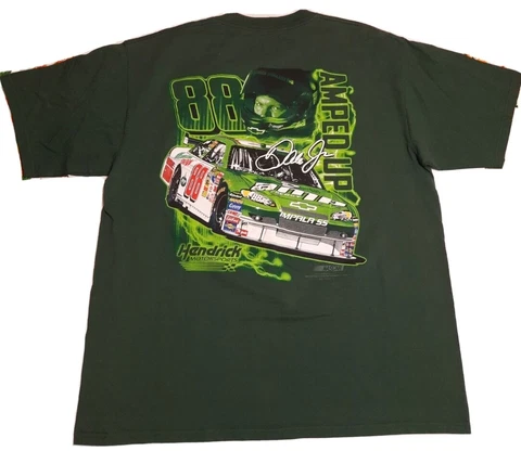 Vintage Chase Authentics Dale Earnhardt Jr Double Sided NASCAR Racing Shirt XL Cover