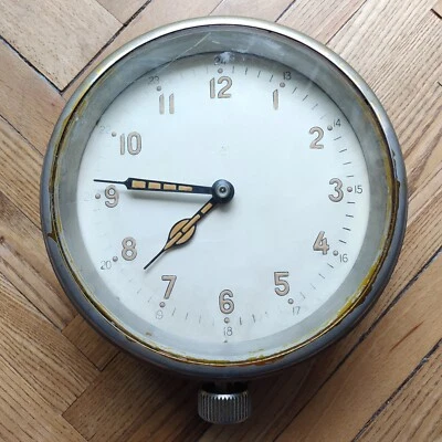 RELOJ DE CABINA SOVIÉTICO RUSO VOSTOK BARCO/BARCO SUBMARINO MARINA AÑOS 50 - MEJOR Foto 1 de 4