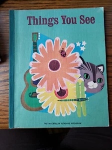 THINGS YOU SEE The MacMillan Company Primary Reading Book Vintage 1970 Excellent - Picture 1 of 3