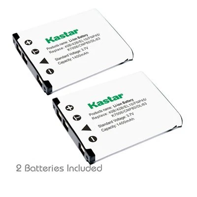 2x Kastar Battery for Olympus Li-42B Stylus 7030 Stylus 7040 Tough 3000 TG-310 - Image 1 of 3
