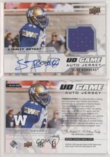 2020 Upper Deck CFL UD Game Jersey Auto Stanley Bryant #GJA-SB Auto
