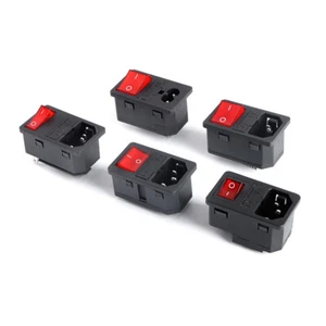 Power Connector AC With Switch And Fuse Socket - FEMALE - 9 Model - Picture 1 of 10