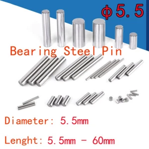φ5,5 5,5 mm de diámetro cojinete pasador de acero cilíndrico sólido pasador 5,5 mm-60 mm L - Imagen 1 de 2
