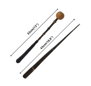 BLCAK BAMBOO ROOT MALLET, STICK (CHAE) FOR CHANGGO or JANGGU  KOREAN DRUM MALLET - Picture 1 of 1