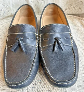 Donald J Pliner Veep Para hombres Mocasines de Conducción Cuero Marrón Zapatos Sin Cordones Talla 11 M - Imagen 1 de 11