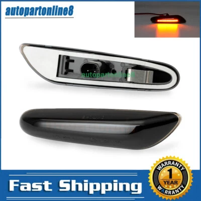 Kit de luces de señalización lateral LED de humo para guardabarros lámpara de señal de giro para BMW E90 E91 E92 E93 Foto 1 de 4