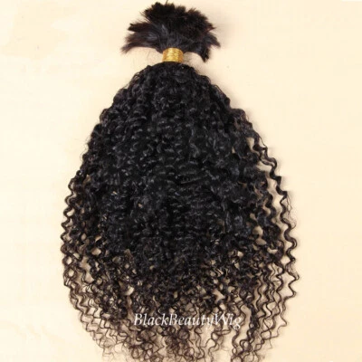 Jerry Cabello Humano Brasileño Rizado a Granel Trenzado Cabello Humano Humano Rizado Sin Trama Foto 1 de 4