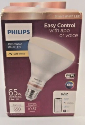 Philips LED Light Bulb Soft White Br30 Dimmable Smart Wifi Connected Wireless  - Image 1 of 4