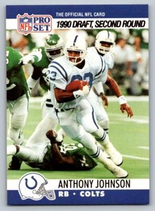 Anthony Johnson Pro Set 1990 705 Indianapolis Colts   DPK, RC