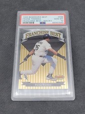 1999 Bowman's Best Frank Thomas PSA 10 Franchise Best /3000 Mach I White Sox