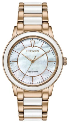 Citizen Eco-Drive Chandler Women's Ceramic Accents Watch 36MM EM0743-55D - Image 1 of 4