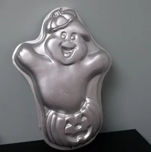 Wilton 1998 Ghost Jack O Lantern Haunted Pumpkin Halloween Cake Pan #2105-3070 - Imagen 1 de 5