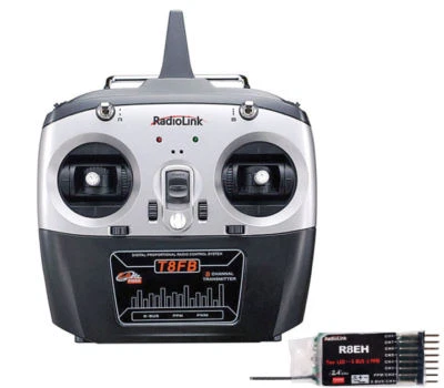 RADIO LINK RC Radio Remote Control 2.4ghz 8CH 8 channel set for RC Cars, Boats, Drones Heli