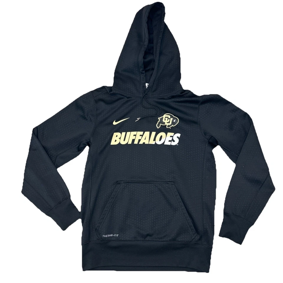 Nike Women Small CU Colorado Buffalo Buffs Therma-Fit Hoodie Pullover Sweatshirt - Image 1 of 4