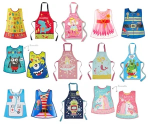 Childrens Kids Cooking Painting Messy Play Craft PVC Apron Wipe Clean Cooksmart - Picture 1 of 15