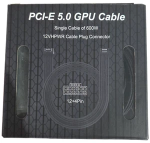 PCI-e 5.0 12VHPWR 600w Extension Cable 700mm 16 awg (12+4) - Afbeelding 1 van 2