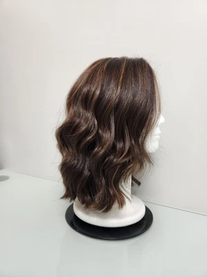 "Peluca de cabello humano ondulado 13"" - Resaltada - Excelente estado" Foto 1 de 4