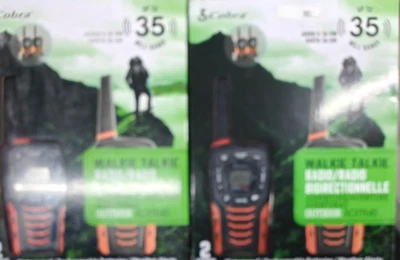 new 2 sets Cobra ACXT645 35 Mile Range Walkie Talkies - Image 1 of 2