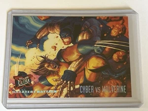 Cyber vs Wolverine 130 Marvel Fleer Ultra X Men 1995 casi nuevo 7,0 + Greatest Battles - Imagen 1 de 13