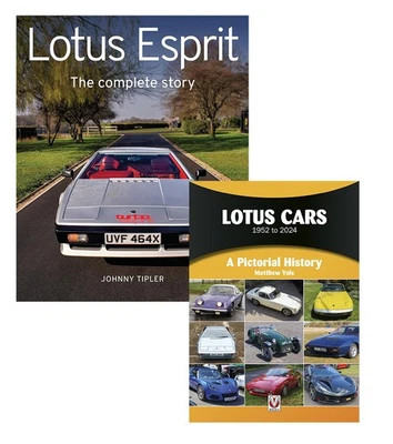 莲花汽车 1952 - 2024 年 A 图画历史 + Lotus Esprit 收藏书 2 书 — 第 1/3 张图片