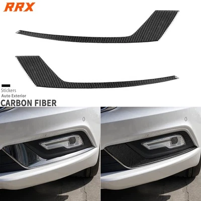Real Carbon Fiber Front Bumper Spoiler Cover Trim For Ford Fusion Mondeo 2013-21 - image 1 of 4