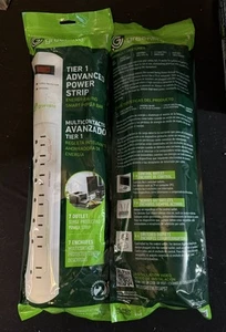 Greenlite Tier 1 Advanced Current Sensing 7 prese striscia di alimentazione ideale per PC e TV - Foto 1 di 3