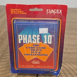 Vintage 1992 Brand New FUNDEX PHASE 10 CARD GAME Rummy Type Playing Cards Sealed - Picture 1 of 2