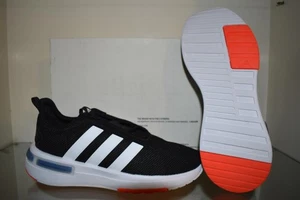 adidas Boys' Racer TR23 Running Shoes ID0334 Black/White 5.5 NIB - Picture 1 of 3