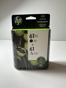 HP 61XL Black and TriColor Combo Ink Cartridges Set Genuine in Box - Picture 1 of 2