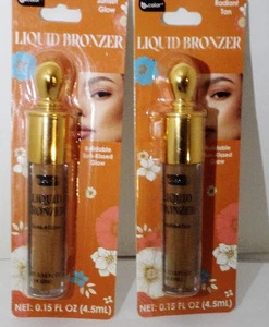 2 b-color Liquid Bronzer Buildable Sun KIssed Glow RAIDANT TAN Sealed - Picture 1 of 1