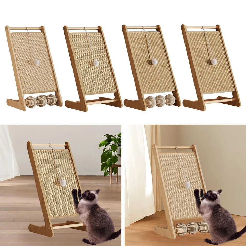 Cat Scratching Cardboard Wear Resistant Kitty Training Toy Lounge Bed Grind - Image 1 of 1