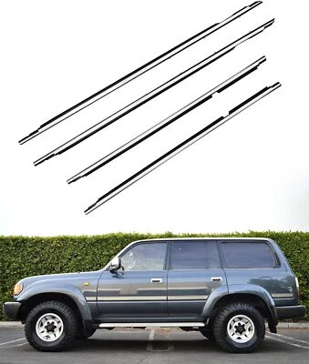 Weatherstrip Door Window Molding Trim Seal Belt For Toyota Land Cruiser 1991-98 Foto 1 de 4