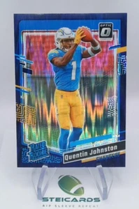 2023 Donruss Optic Quentin Johnston Purple Shock Prizm Rated Rookie #265 - Bild 1 von 2