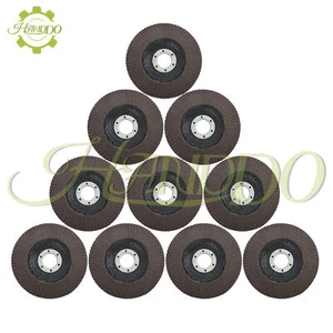 10 Pack 4-1/2inch X 7/8inch 120 Grit Premium Zirconia Flap Disc Sanding Grinding - Picture 1 of 12